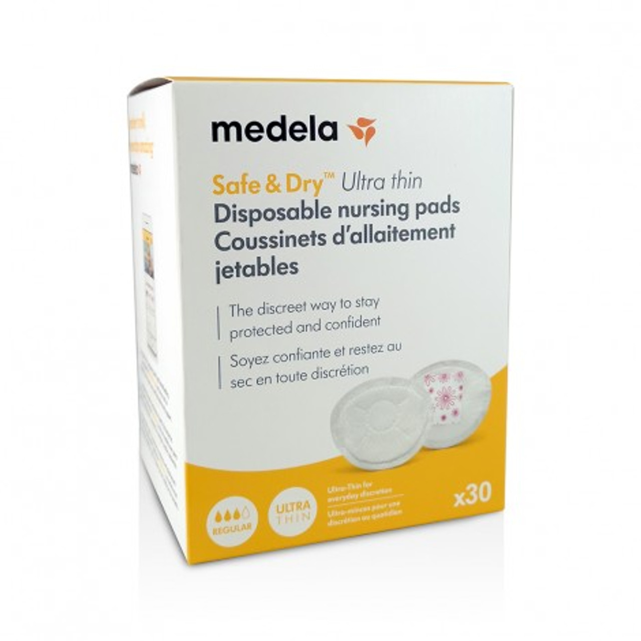 Medela Safe & Dry™ Ultra Thin Disposable Nursing Pads– 30 count