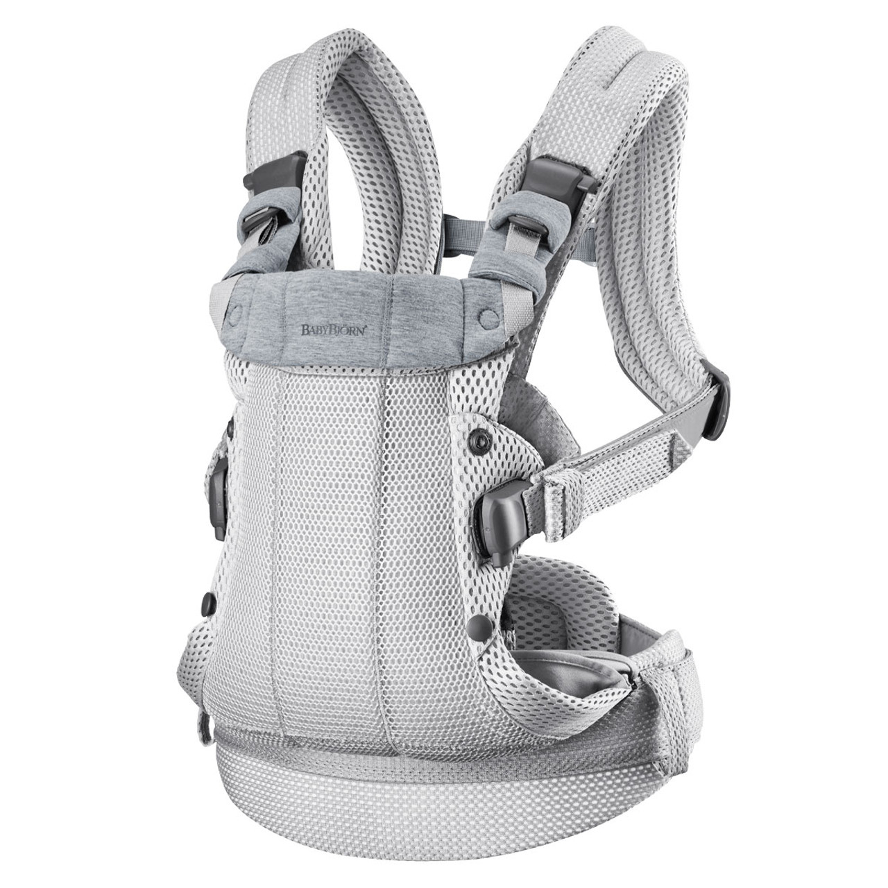 （momo8）BABYBJÖRN Baby Carrier Harmony Babybjorn Baby Harmony Carrier 3D Mesh Silver