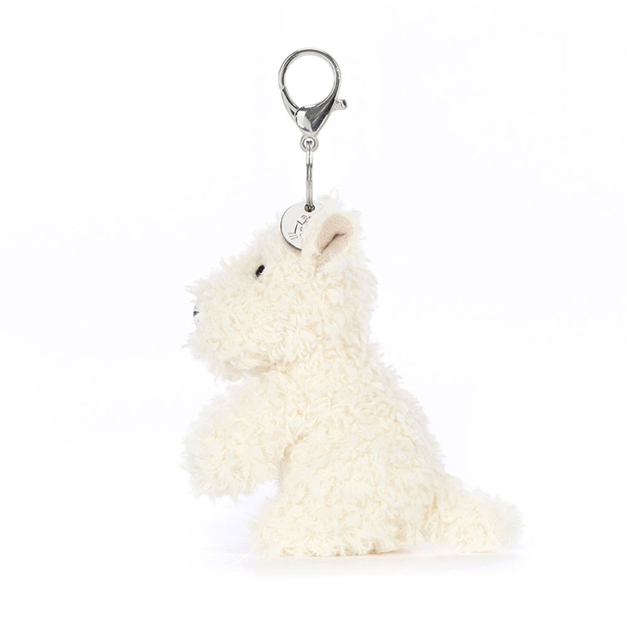 かわいい!!! ★ Munro Scottie Dog Bag Charm Cream Jellycat Munro Scottie Dog Bag Charm - Active Baby Canadian