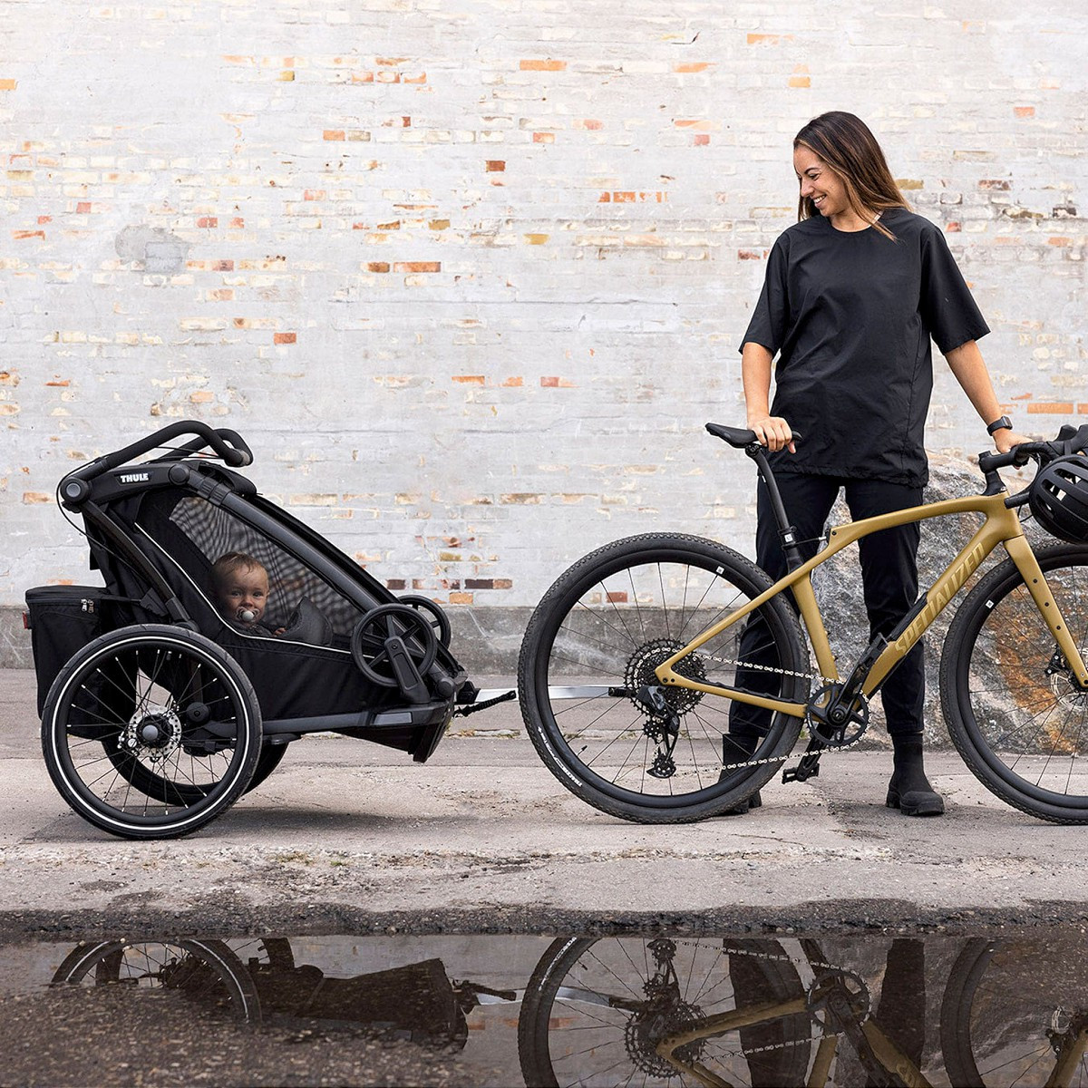 Thule Chariot Sport Double Bike Trailer Midnight Black (New