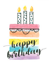 Greeting Cards 5 x7 - Gaelle Happy Birthday