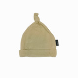 Ribbed Bamboo Knotted Hat - Wheat
