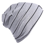 L&P Boston Cotton Beanie Heather Grey & Black