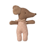 Maileg Sleepy/Wakey Baby Mouse in Matchbox - Rose