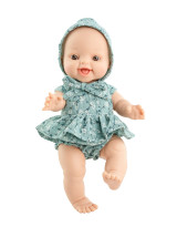 Paola Reina Gordis Doll - Rachel with Blue Floral Dress