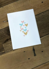 Lovely Paper Design Shower of Hearts Card