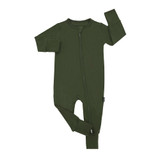 Sleeper with Fold-Over Cuffs - Forest Green