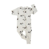 Footless Sleeper with Fold-over Cuffs - Panda