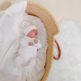 Ribbed Bamboo Kimono Top & Bottom - Rice Ribbed Bamboo Kimono Top & Bottom - Rice