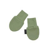 Ribbed Bamboo Non-Scratch Mittens - Clover