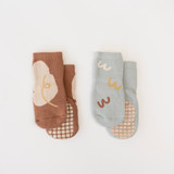 Cozy Non-Slip Socks (2 pack) - Fun Lines