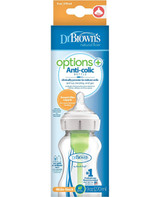 Dr. Brown 9 oz Wide Neck Options Plastic Bottle