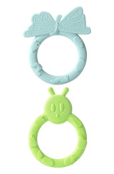 Loulou Lollipop X Eric Carle Teething Ring Set - Caterpillar