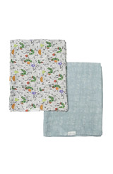 Loulou Lollipop X Eric Carle Muslin Swaddle - ABC's & Fruits