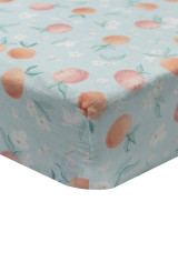 Loulou Lollipop Muslin Fitted Crib Sheet - Peaches