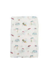 Loulou Lollipop Muslin Swaddle - All Aboard Loulou Lollipop Muslin Swaddle - All Aboard