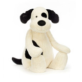 Jellycat Bashful Black & Cream Puppy