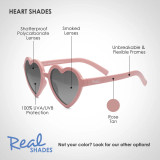 Real Shades Heart Sunglasses - Rose Tan