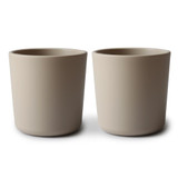Mushie Dinnerware Cups Set Of 2 - Vanilla Mushie Dinnerware Cups Set Of 2 - Vanilla