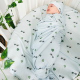 Swaddle Blanket - Green Jeep
