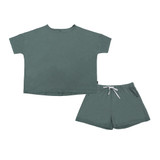 Women's Short Lounge Set  -  Leafy Green