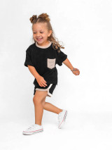 Little Bipsy Terry Cloth Tee - Black