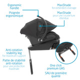 Lila CP Travel System w Mico XP Max - Essential Black