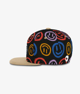 Headster Happy Face Snapback - Black
