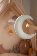 The Butter Flying Moon Mobile - Natural The Butter Flying Moon Mobile - Natural