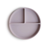 Mushie Divided Silicone Suction Plate - Soft Lilac