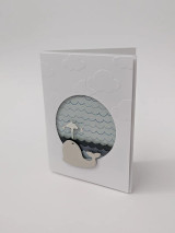 Lovely Paper Design Whale Hello Baby Card Lovely Paper Design Whale Hello Baby Card
