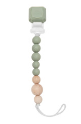 Lou Lou Lollipop Colour Pop Silicone & Wood Pacifier Clip