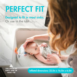 BOON Puff Inflatable Baby Bather - Gray