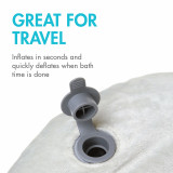 BOON Puff Inflatable Baby Bather - Gray