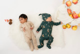 Footed Zipper Sleeper - Owls