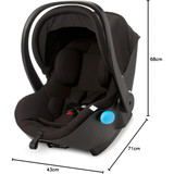 Clek Liingo Baseless Infant Car Seat - Railroad Ziip (Flame Retardant Free)