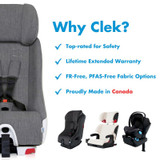 Clek Fllo Convertible Car Seat - Carbon Jersey Knit