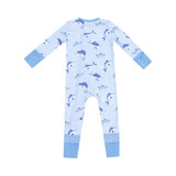 Angel Dear 2 Way Zipper Romper - Deep Sea Fishing Blue