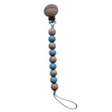 Burbaby Silicone Pacifier Clip with Beechwood Clip
