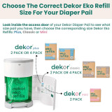 Dekor Eko Plus Diaper Pail - White
