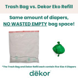 Dekor Eko Plus Diaper Pail - White