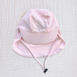 Honeysuckle Swim Stretch Sunhat - Coral Seersucker Honeysuckle Swim Stretch Sunhat - Coral Seersucker