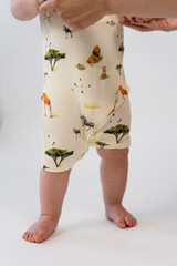 Sleeveless Shortall Romper - Safari
