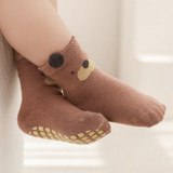 Cozy Non-Slip Socks (2 pack) - Zebra / Bear