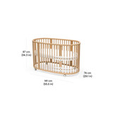 Stokke crib dimensions