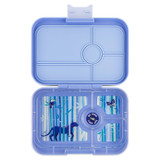 Yumbox Tapas 4 Compartments - Hazy Blue With Pathers Tray Yumbox Tapas 4 Compartments - Hazy Blue With Pathers Tray