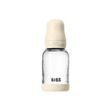 BIBS Baby Glass Bottle Latex Nipple Set - Ivory BIBS Baby Glass Bottle Latex Nipple Set - Ivory
