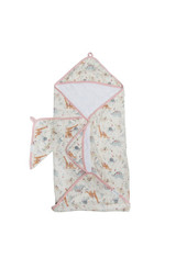 Loulou Lollipop Hooded Towel Set - Baby Dinomite