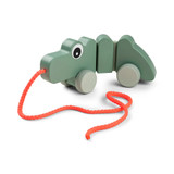 Done By Deer Pull Along Wiggle Toy - Green Croco Done By Deer Pull Along Wiggle Toy - Green Croco