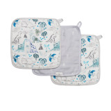 Loulou Lollipop Washcloth Set - Dinosaurs